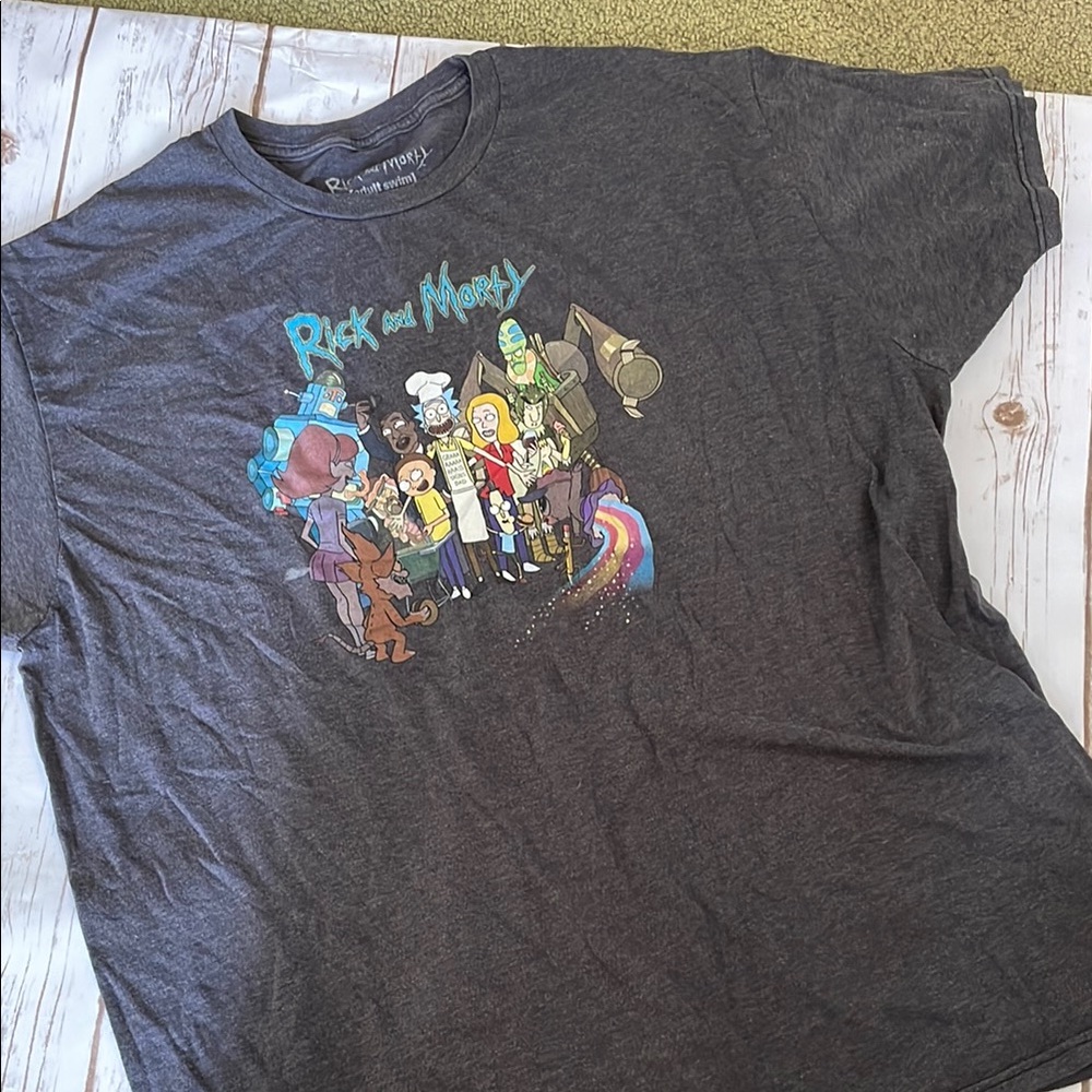 Ripple Junction Rick and Morty Dark Gray Tee